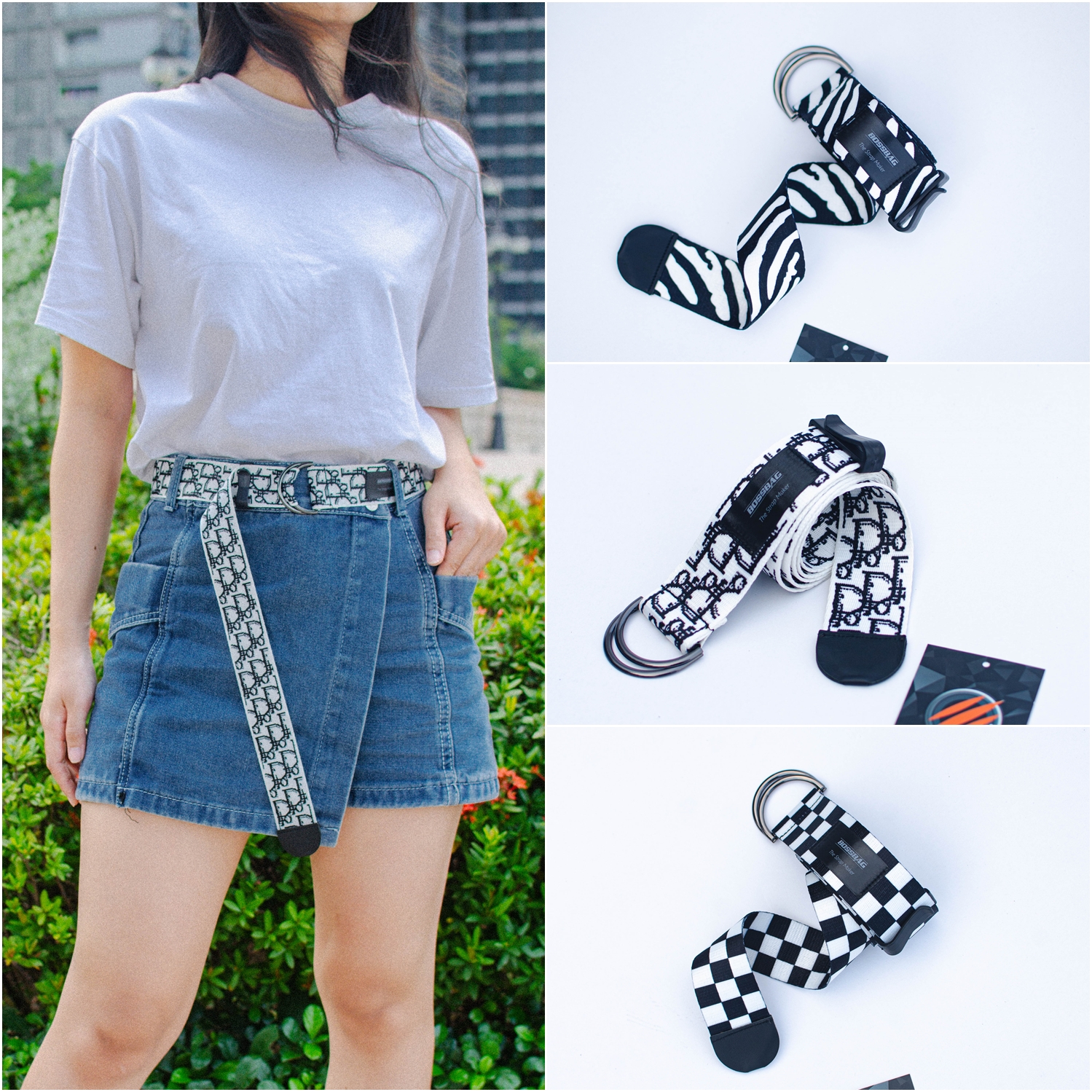 Dây Thắt Lưng/Đeo Nịt Bụng Vải Sợi Poly Thổ Cẩm