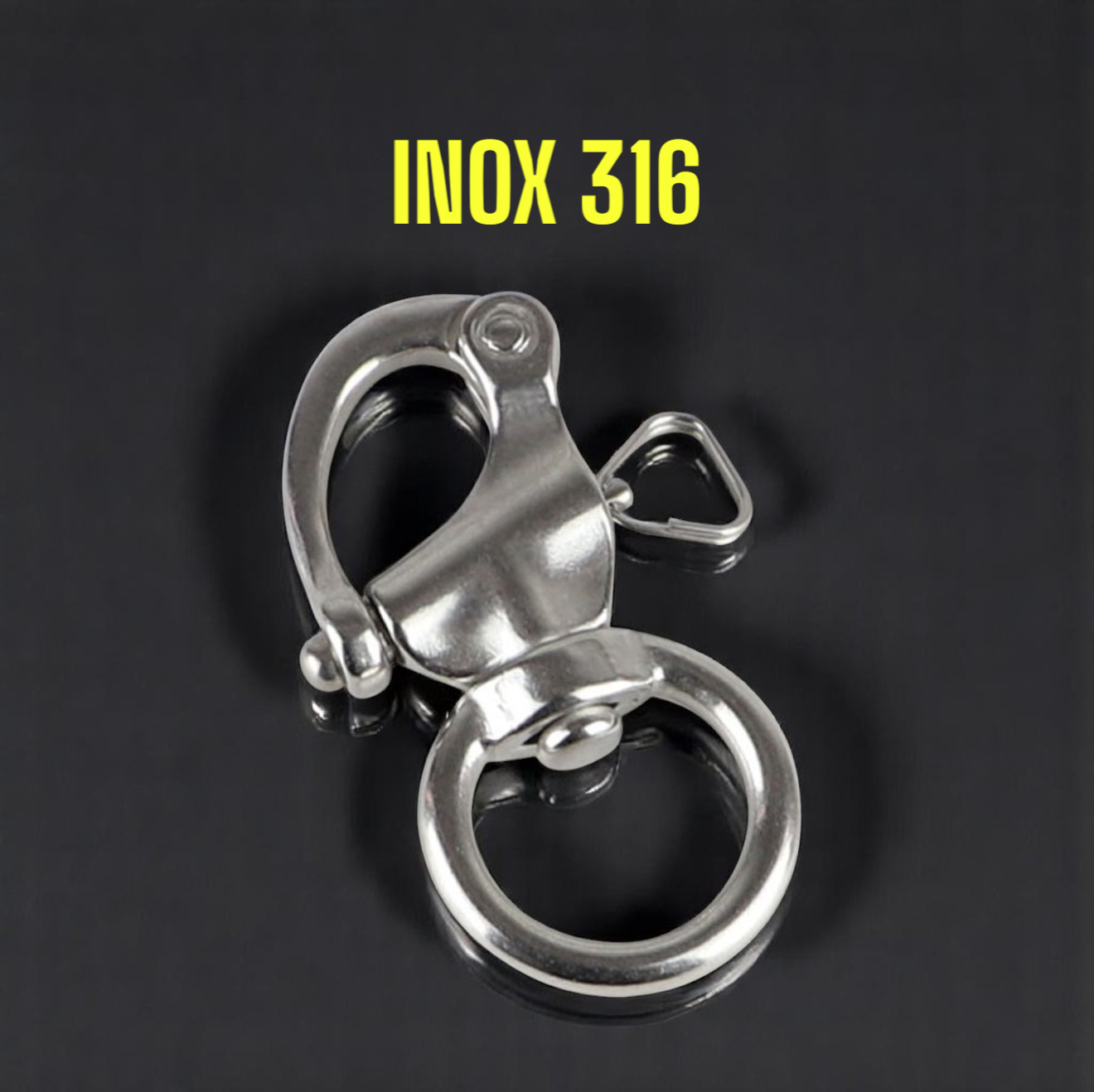 [INOX 316] Móc Khóa Chịu Lực Cao Dành Riêng Cho Dây Máy Ảnh Size 2.5 cm