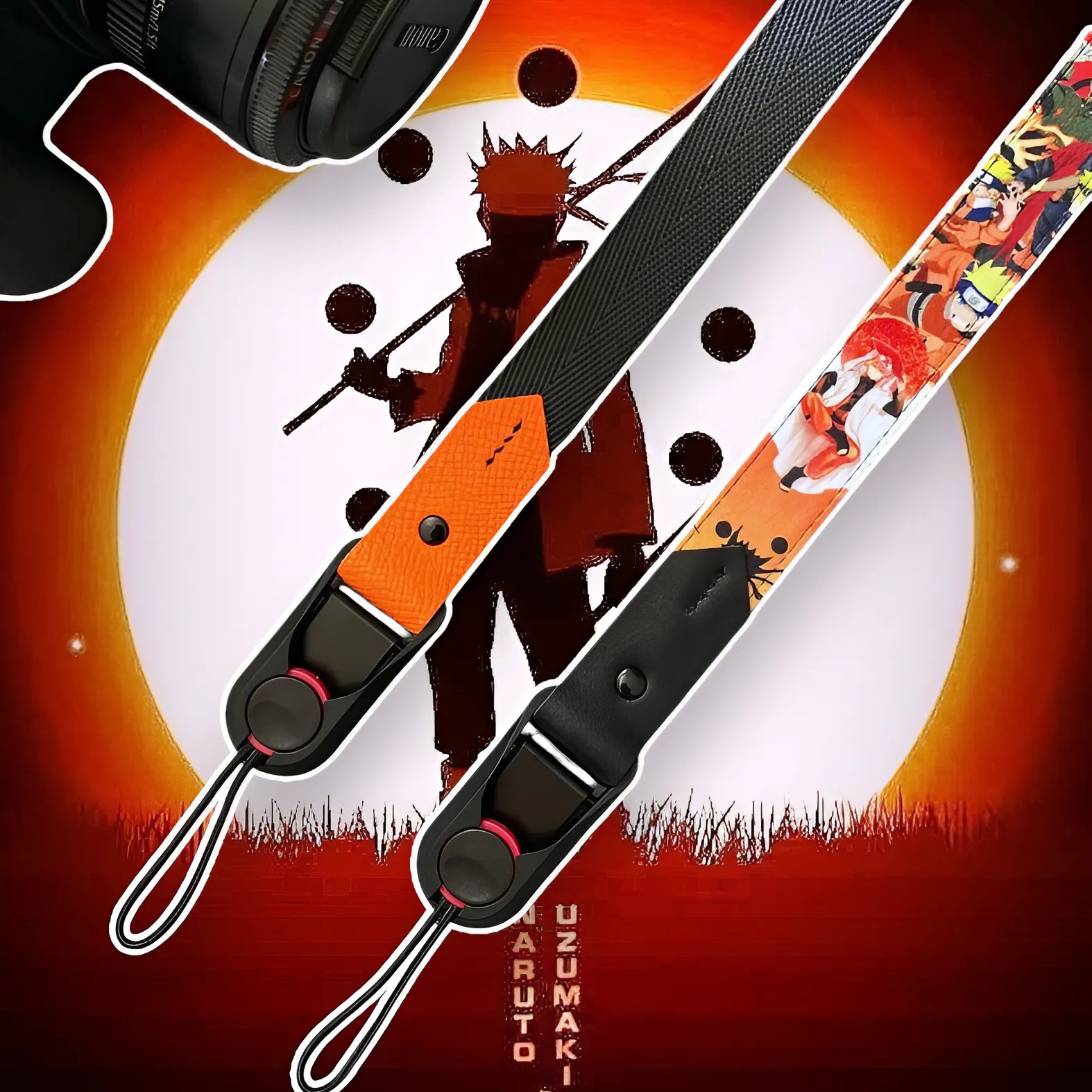 Dây Đeo Máy Ảnh Thao Tác Nhanh Naruto Size 2 cm