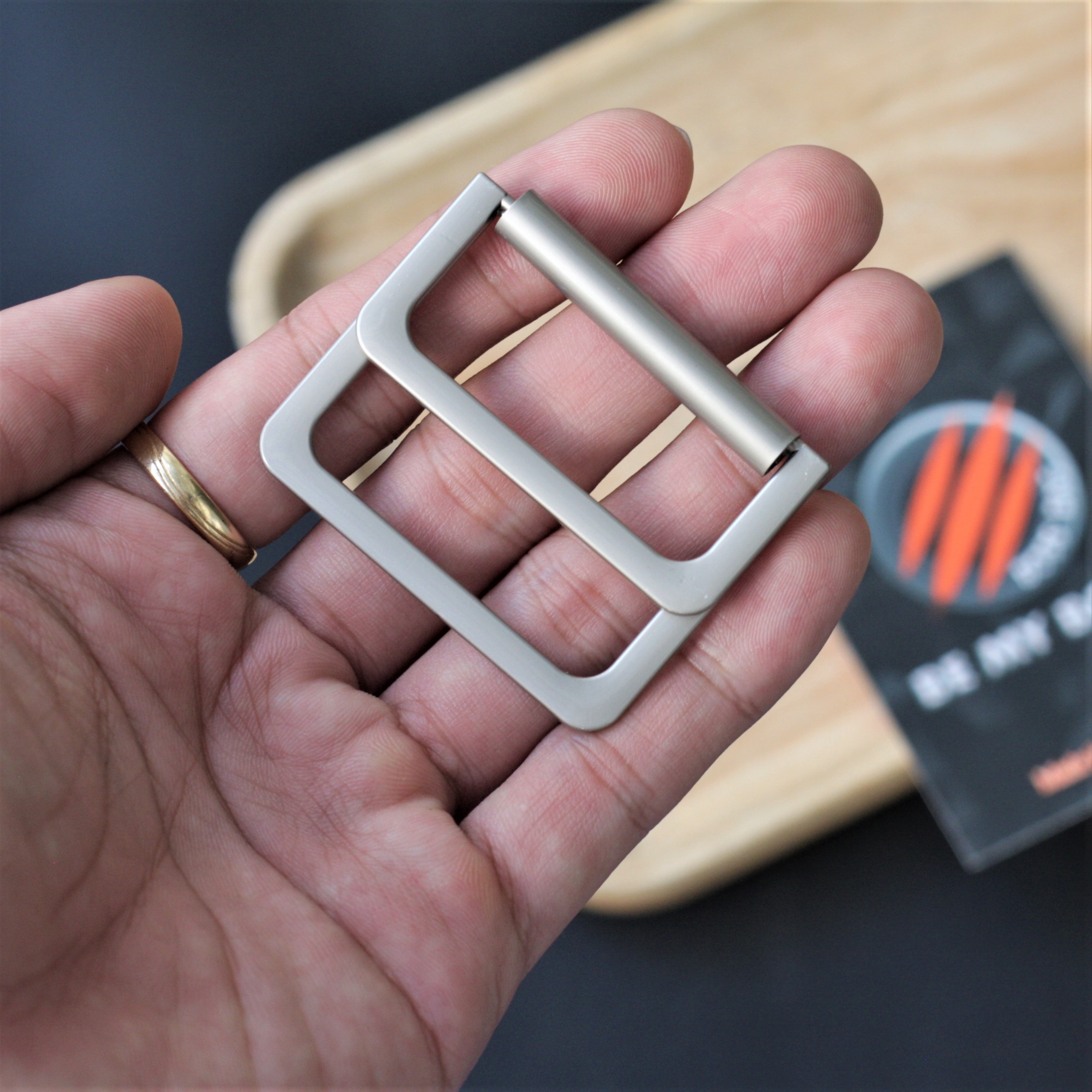 Khóa Gài Thắt Lưng Bạc Size 3.8cm