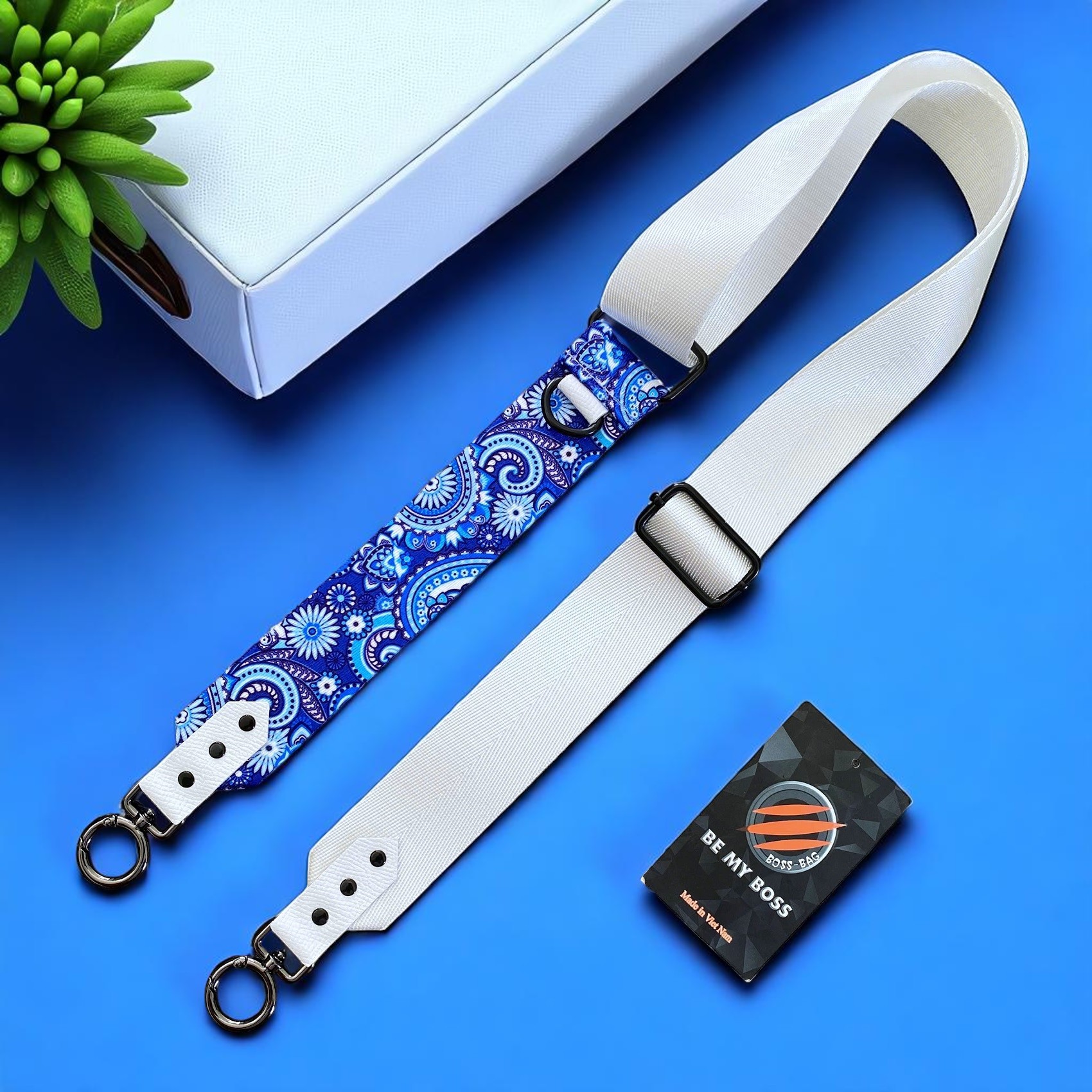 Dây Túi Xách Cao Cấp 18 x Trắng TKLV