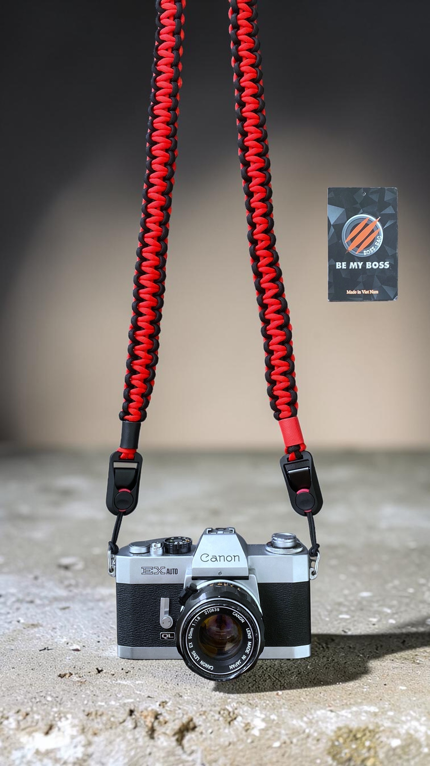 Paracord Type Mad Max Dài Phối Màu Đen x Đỏ Tươi
